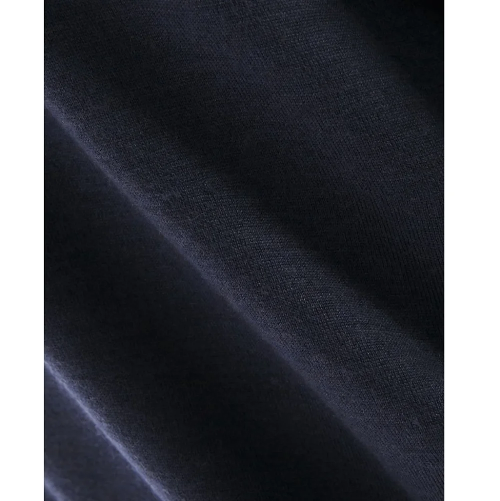 Theory Asymmetrical Wool Blend Sweater  Navy Blue P - Picture 5 of 6